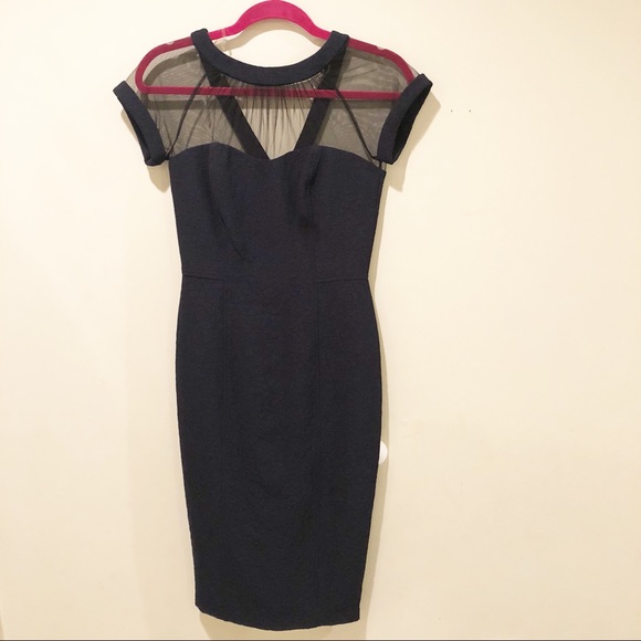 Maggy London Dresses & Skirts - NWOT Maggy London Navy Textured Dress Sz. 2